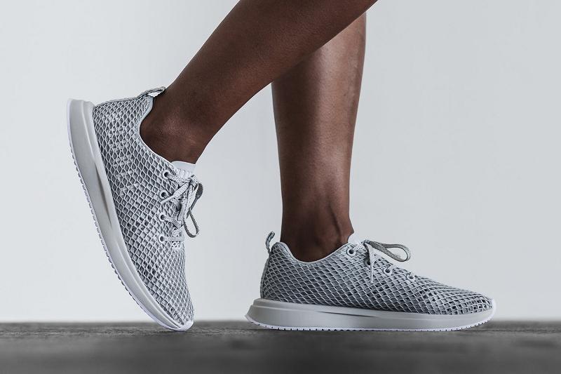 Nobull Arctic Grey Mesh Runner Women's Running Shoes Grey | USA V1743R
